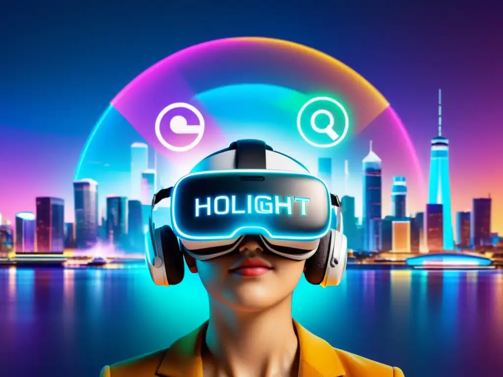 En una ciudad futurista de realidad virtual, avatares debaten leyes de propiedad intelectual en un tribunal virtual