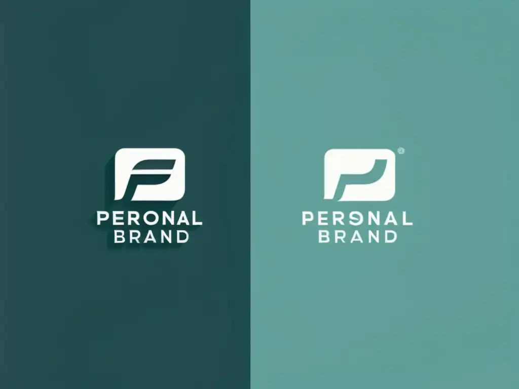 Comparativa entre marca personal y comercial en ecommerce: Logos modernos, minimalistas y sofisticados en un entorno de comercio electrónico