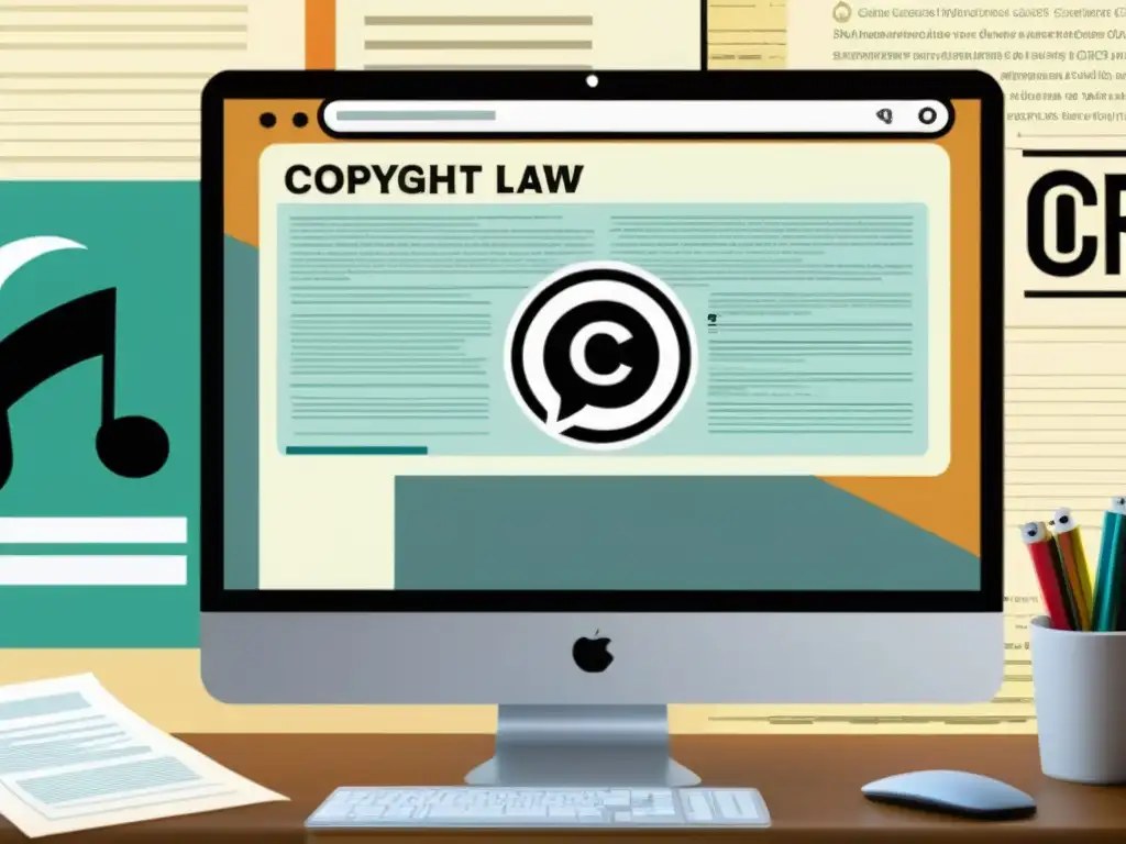 Creación de meme con símbolos de copyright, representando la compleja relación entre memes y la ley de copyright en internet