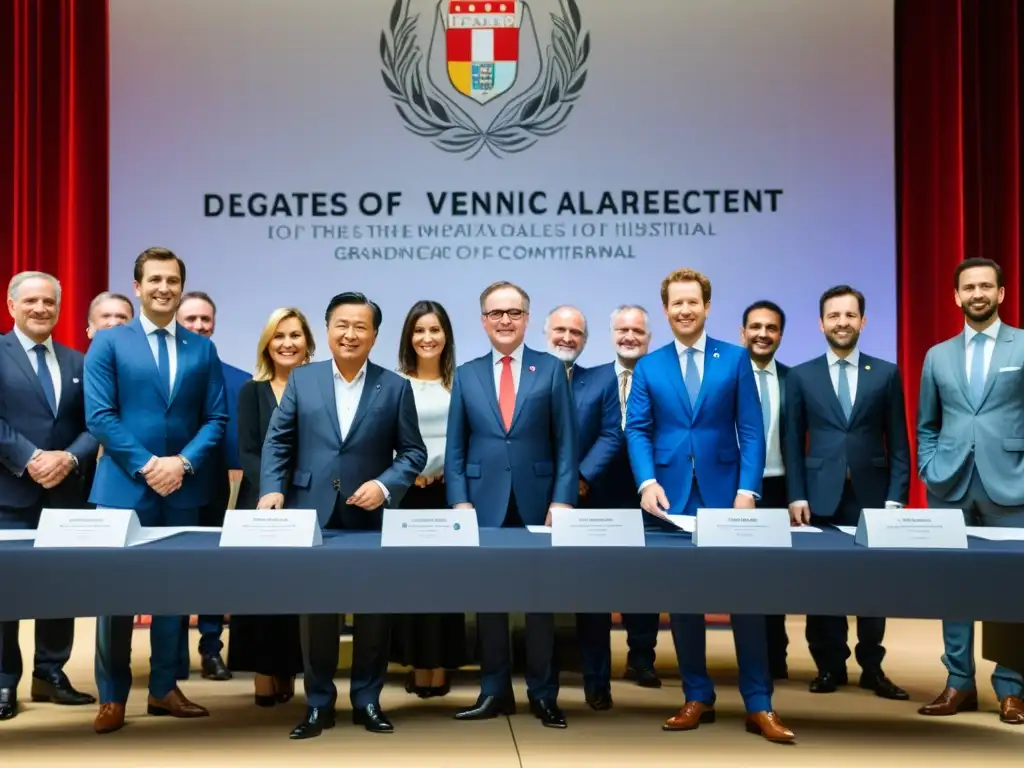 Delegados firmantes del Tratado de Viena fusionan tradición y relevancia moderna en acuerdos de propiedad intelectual
