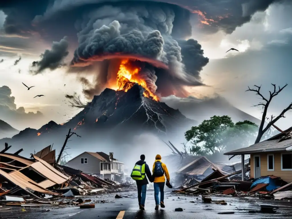Solidaridad humana tras desastre natural: resiliencia y esperanza Tras un desastre natural, personas se unen para ayudar, mostrando la ética del reportaje en desastres