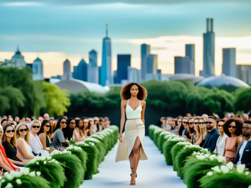 Desfile de moda sostenible con impacto en la propiedad intelectual