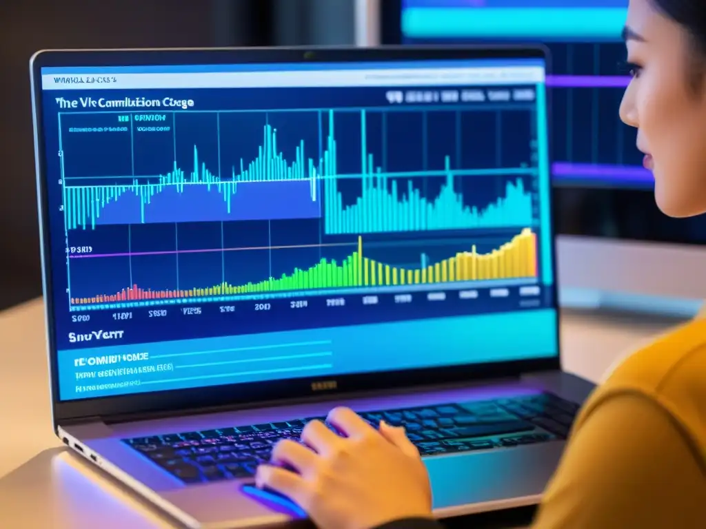 Detallada visualización de datos sobre el uso de música en internet