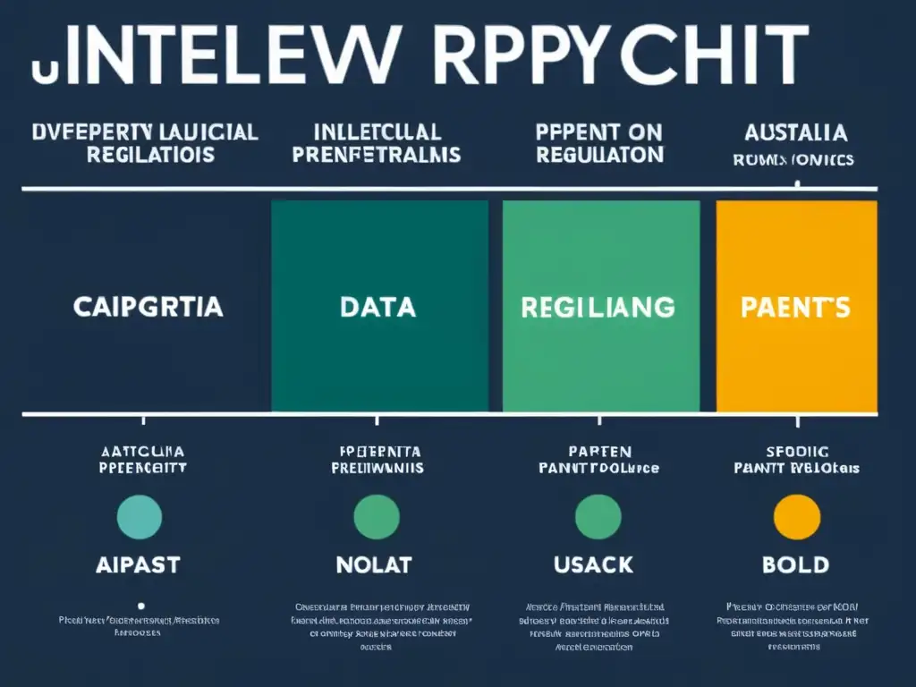 Un detallado gráfico comparativo de las leyes y políticas de propiedad intelectual en Australia y otras jurisdicciones