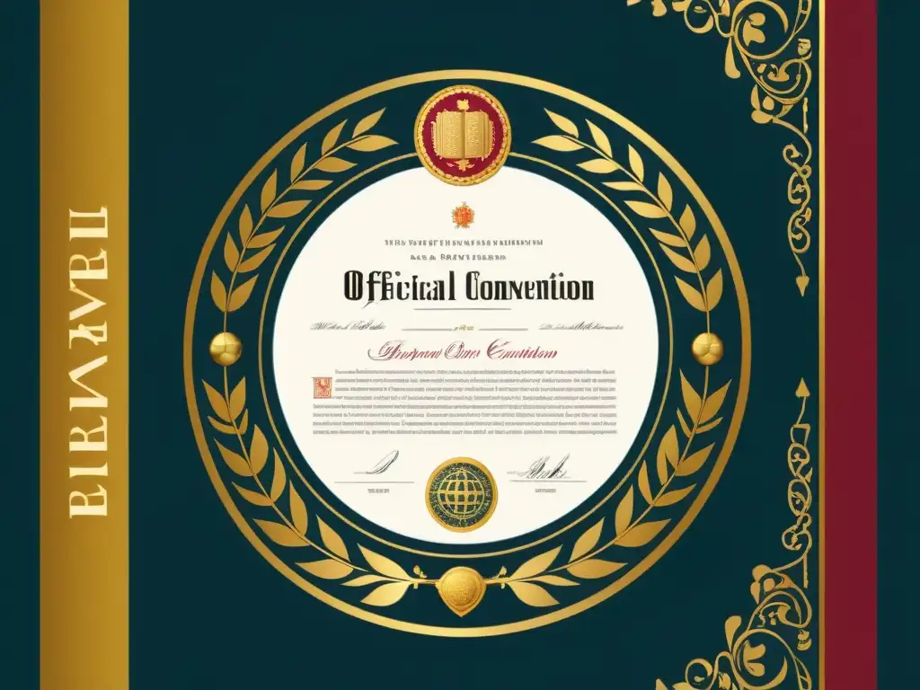 Detalle de la Convención de Berna con ilustraciones modernas y colores vibrantes, simbolizando la protección de obras literarias