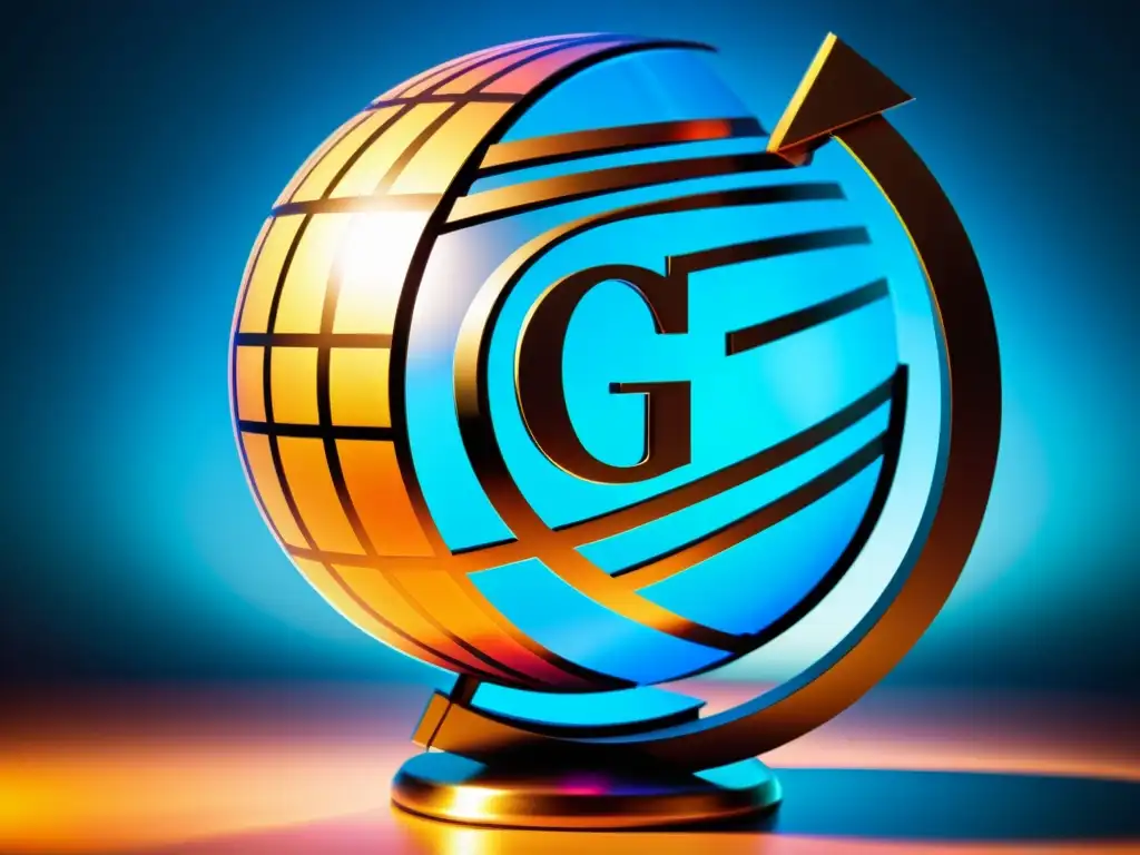 Detalle ultrarresolución de símbolo copyright en globo con elementos cinematográficos, protección derechos autor cine global