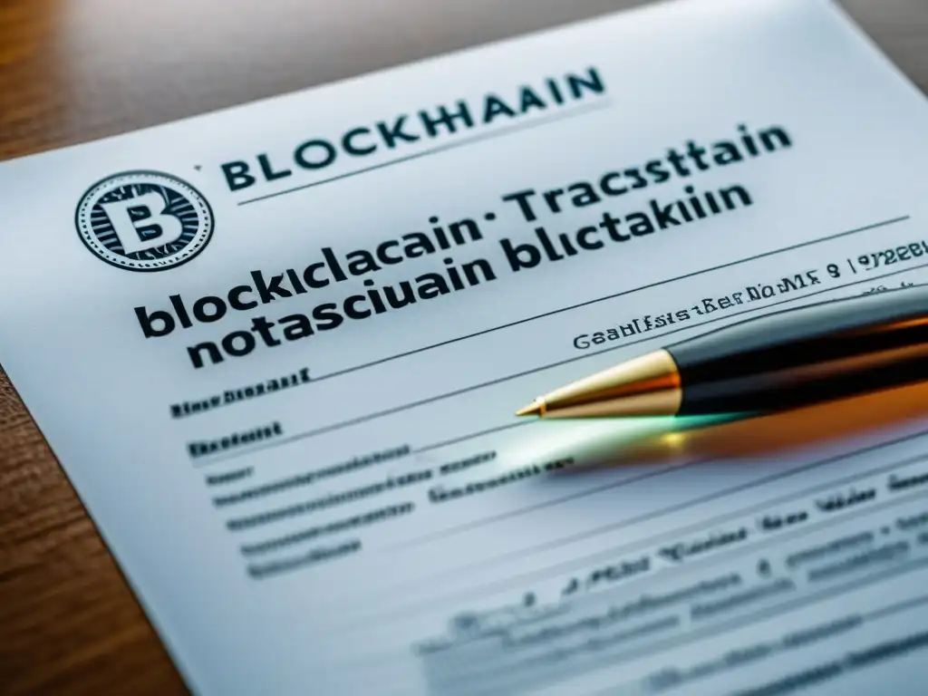 Detalles de notarización blockchain mostrando ética en el uso de Blockchain