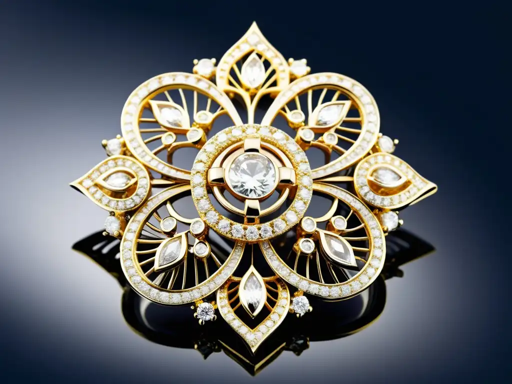 Una exquisita joya de oro blanco y diamantes, una muestra del valor y la creatividad protegidos por la propiedad intelectual en joyería
