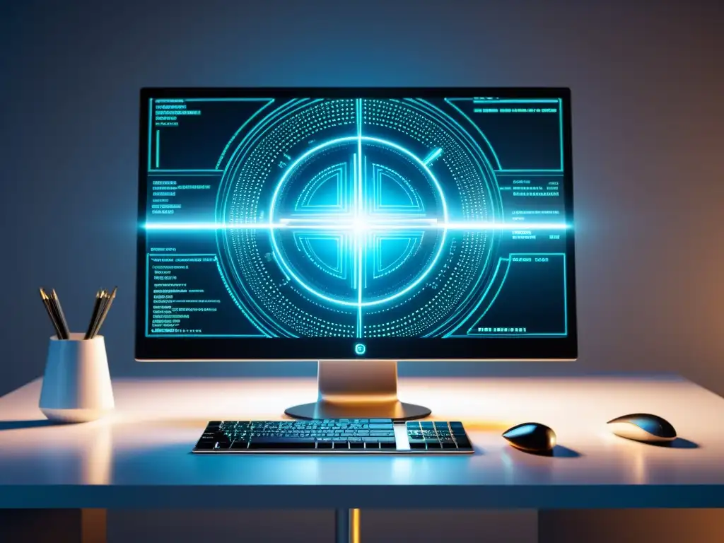 Patente de software aprobada en visualización futurista Imagen futurista de alta tecnología con patente de software aprobada