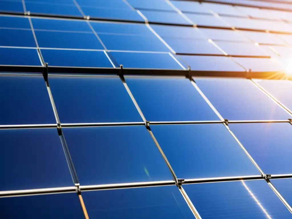 Instalación de paneles solares de última generación integrados en la arquitectura, evocando innovación y sostenibilidad