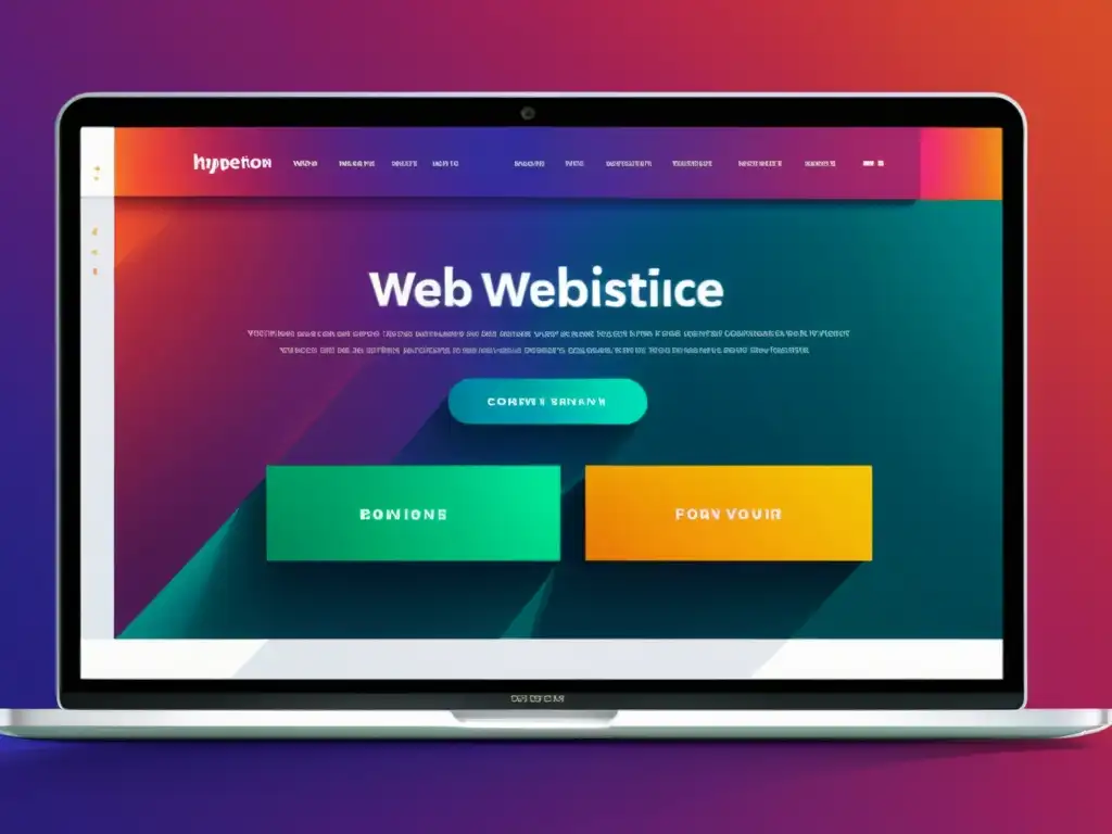 Interfaz web moderna con colores vibrantes y diseño dinámico, que destaca la protección de derechos de autor web
