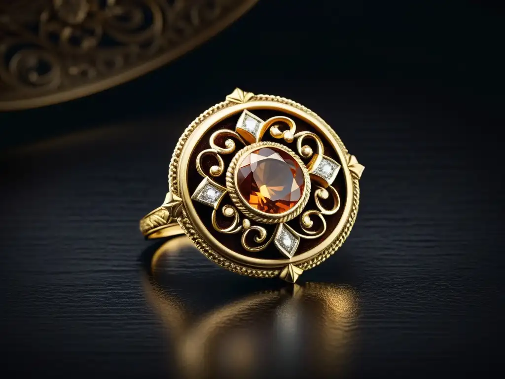 Una joya antigua bellamente elaborada con detalles intrincados y elegancia atemporal, para preservar diseños clásicos propiedad intelectual