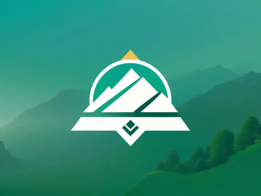 Logotipo moderno en paisaje natural, evocando confianza y conexión emocional consumidor marcas arquetipos