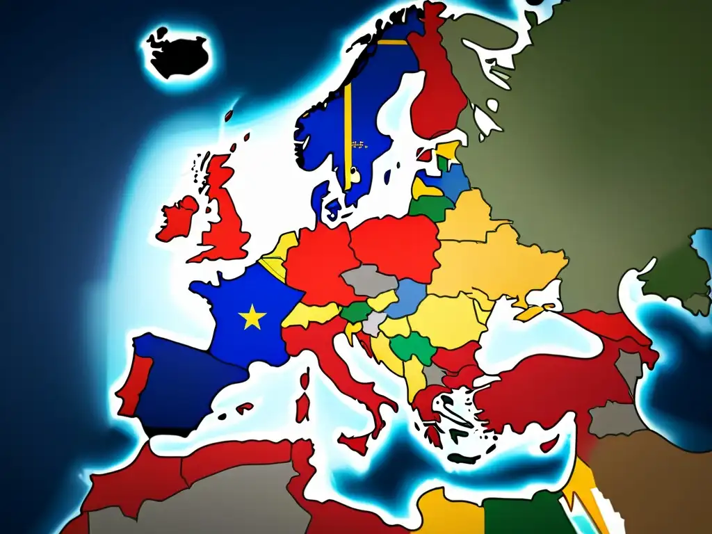 Mapa detallado de la Unión Europea con protección de denominaciones de origen, resaltando el impacto del Tratado de Lisboa