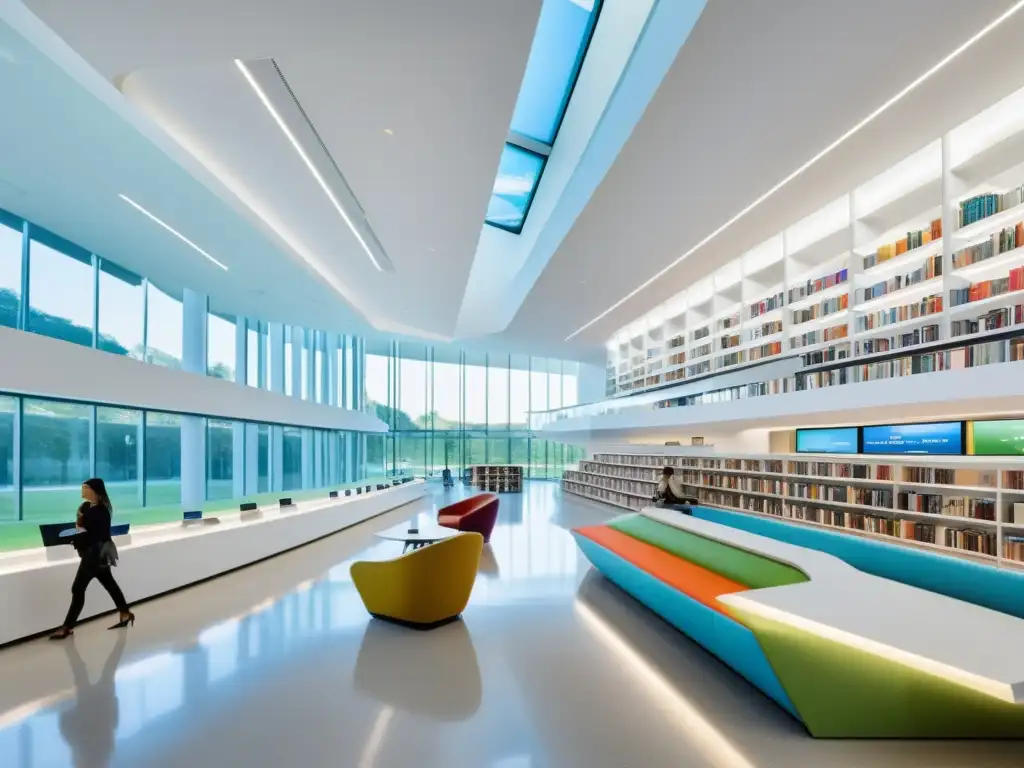Biblioteca futurista: tecnología innovadora y ambiente dinámico Modernidad en la biblioteca académica: Predicciones propiedad intelectual académico