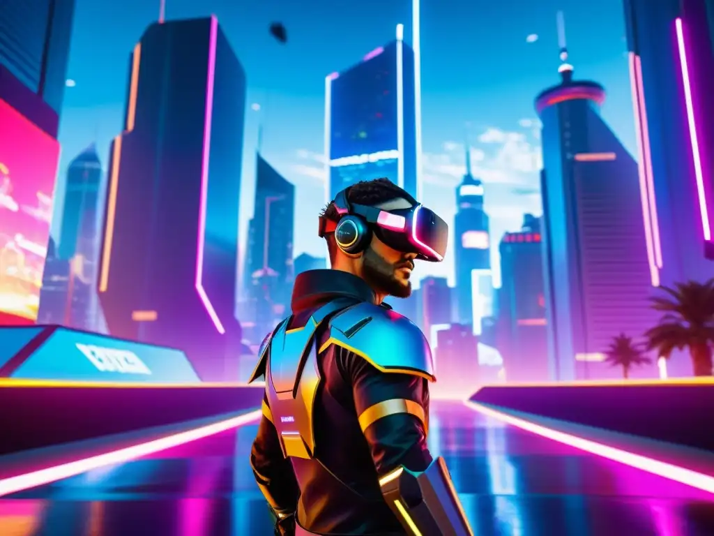 En un mundo de realidad virtual futurista, avatares combaten en una batalla por la protección de la propiedad intelectual en los videojuegos