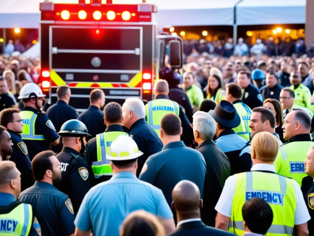 Personal de emergencia atiende a una persona en un evento en vivo, destacando los protocolos legales de seguridad