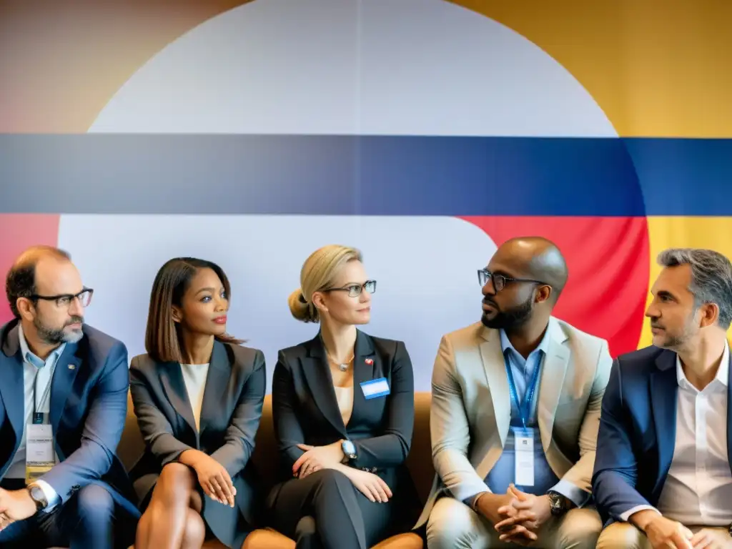 Profesionales de diferentes países en una conferencia sobre el Convenio de París propiedad industrial