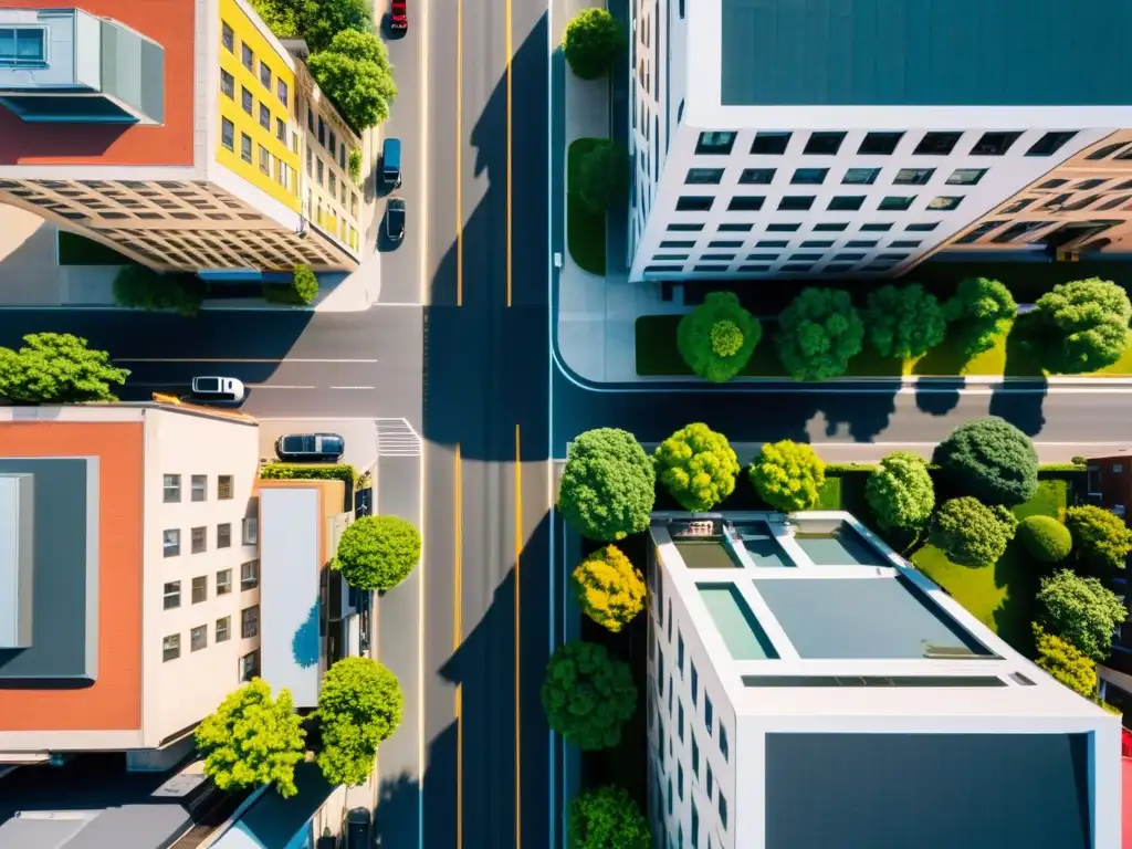 Vista aérea impresionante de ciudad, mostrando vida urbana, propiedades intelectuales en fotografía de drones