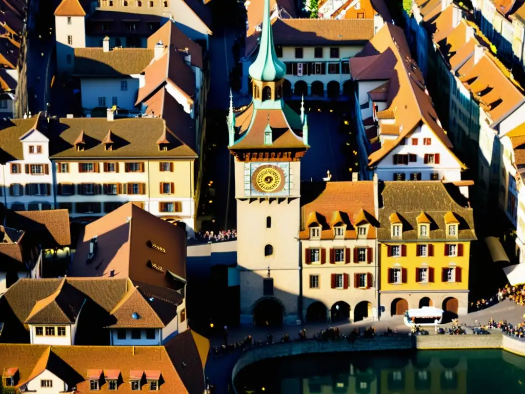 Vista impresionante de Berna, Suiza, con la icónica torre del reloj Zytglogge y arquitectura medieval